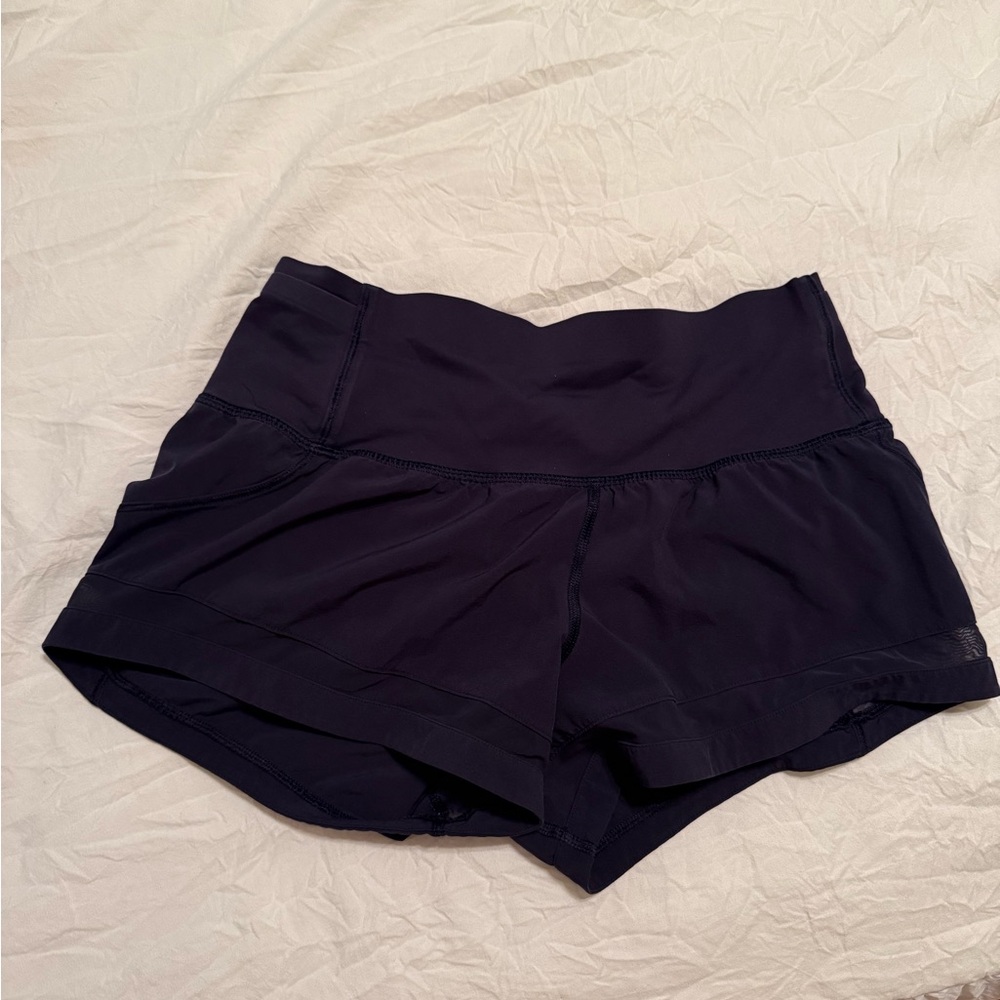 Lululemon Navy Blue Athletic Shorts